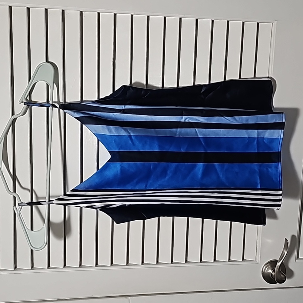 Shades of Blue Spaghetti Strap Top
